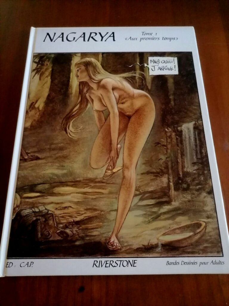 Couverture de la BD érotique Nagarya (tome 1), Aux premiers temps, Riverstone, éditions CAP