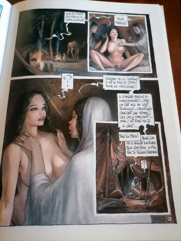 Planche de la BD érotique Thamara et Juda, par Riverstone, éditions CAP