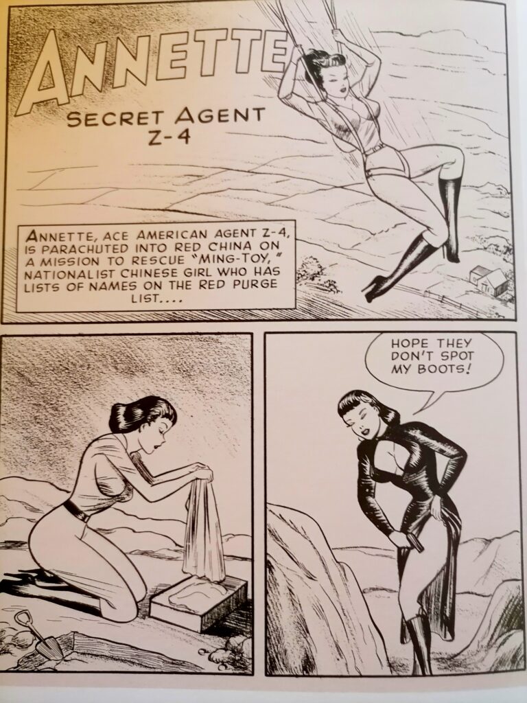 Planche de la bande dessinée Annette, Secret Agent Z-4 de Joe Suhster dans Continental n°1