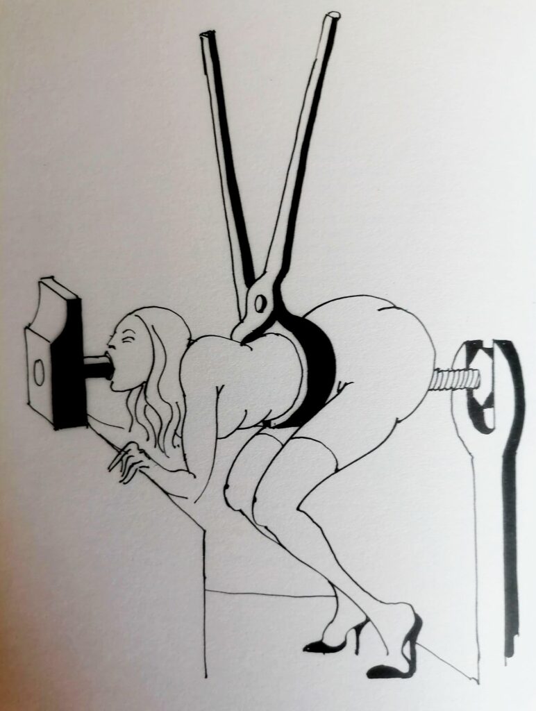 Dessin érotique BDSM de Tomi Ungerer
