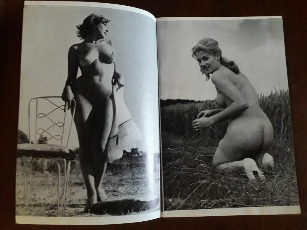 Photos érotiques vintage de femmes nues dans la revue Zip, Caballus Publications