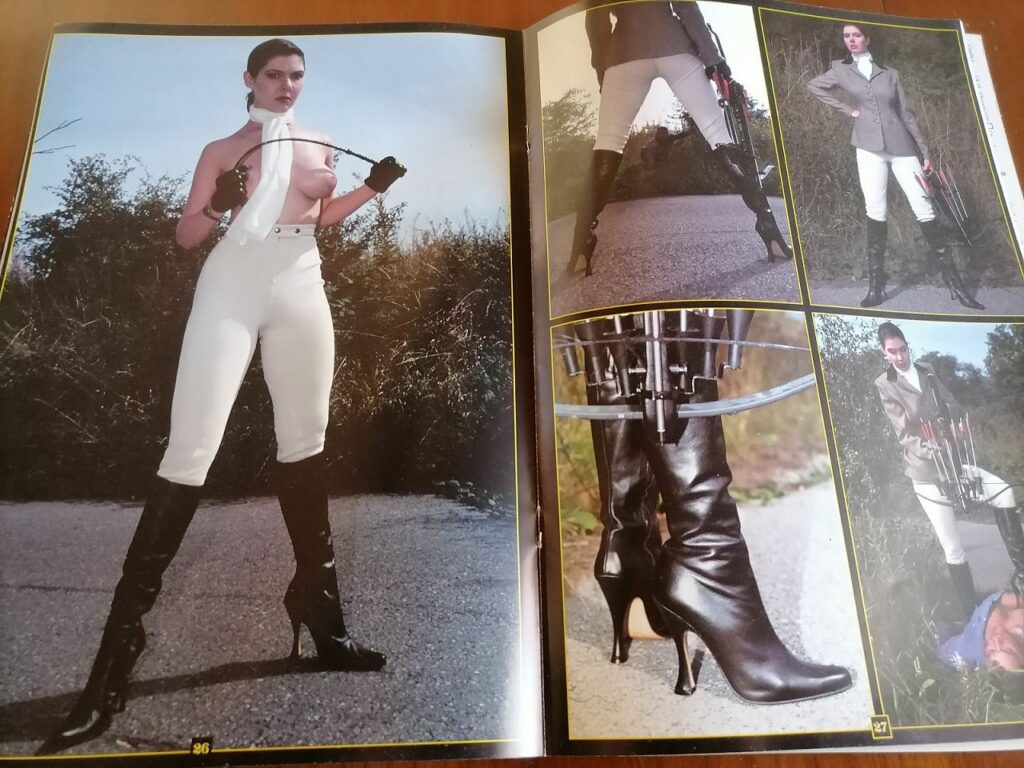 Revue SM/fetish domina nation numéro 4. Devoted to the dominant female. Femdom et soumission masculine, bottes et cravache