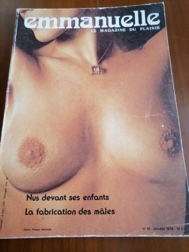 Revue érotique Emmanuelle, le magazine du plaisir, dirigée par Emmanuelle Arsan, 1976