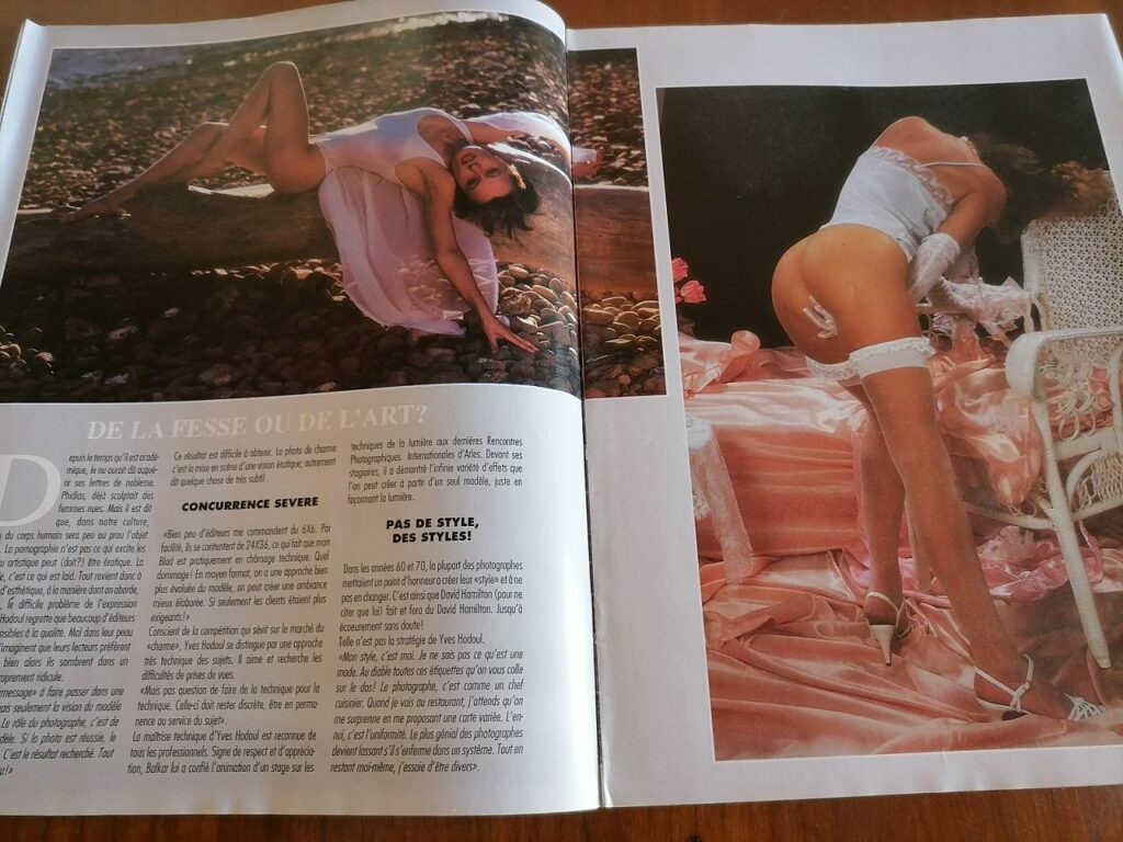 Article et photos érotique du photographe Yves Hodoul dans le magazine Plaisir