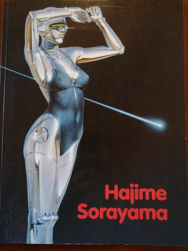 Couverture du livre de dessins érotiques de Hajime Sorayama, éditions Taco, 1989