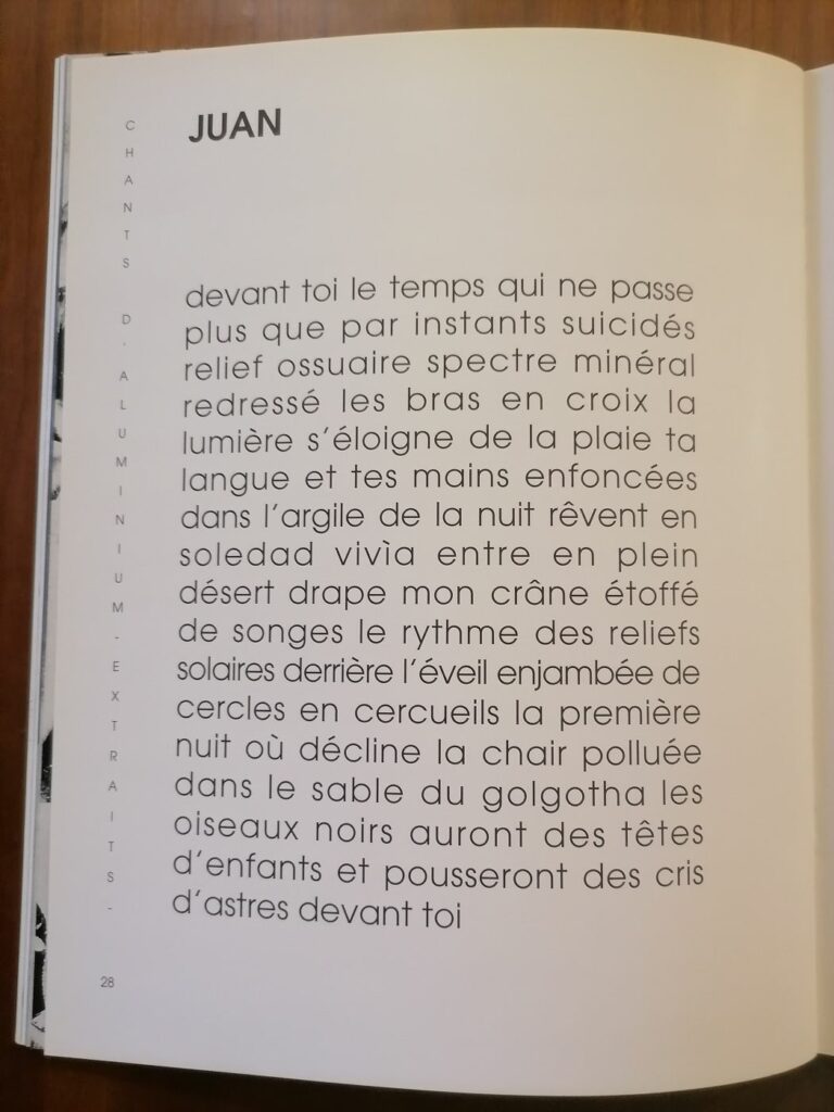 Extrait d'un texte de la revue érotique Le Sourire vertical, Jean-Pierre Faur éditeur