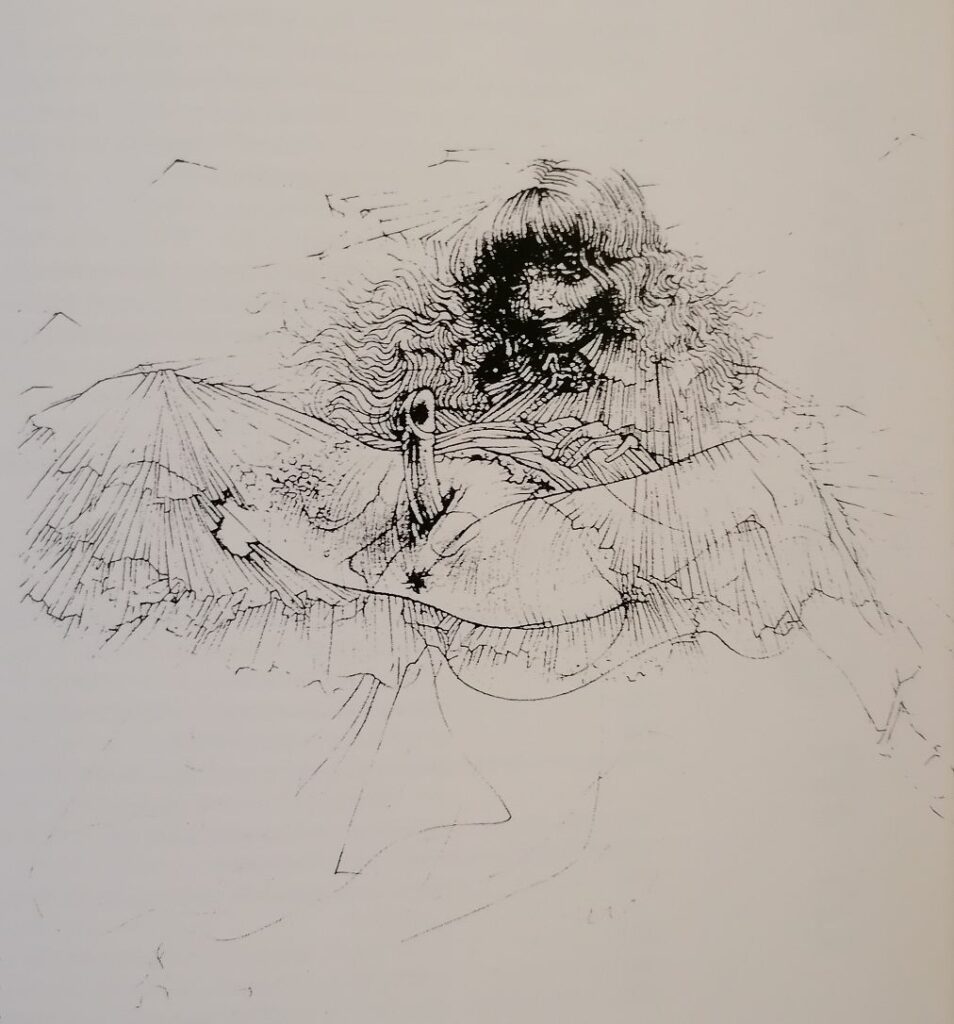 Dessin érotique de Hans Bellmer dans la revue Le Sourire vertical, Jean-Pierre Faur éditeur