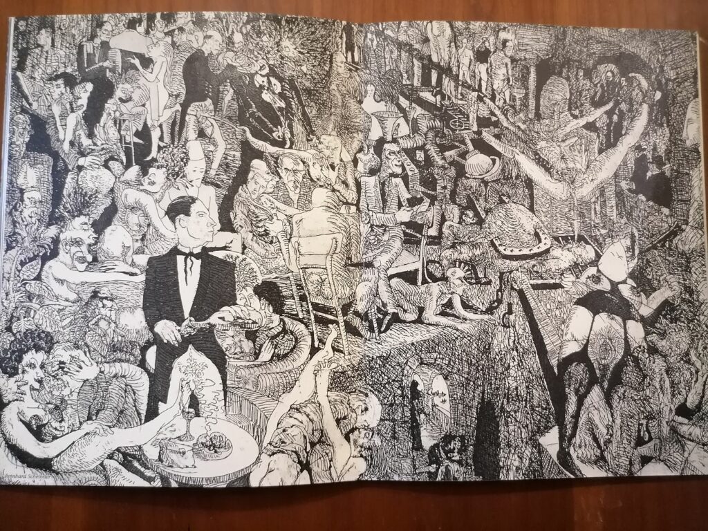 Dessin érotique de Reinhard Scheibner dans la revue Le Sourire vertical, Jean-Pierre Faur éditeur