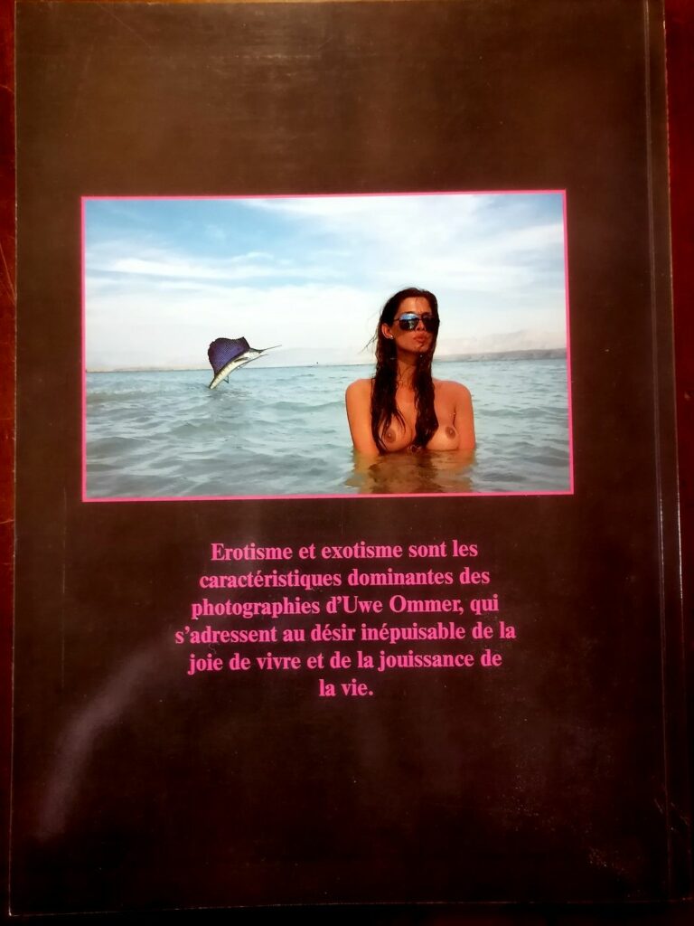 Quatrième de couverture du livre Photographies érotiques de Uwe Ommer, éditions Taco, 1988