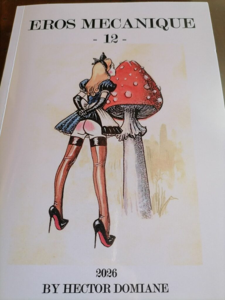 Couverture du numéro 12 de la revue érotique et fétichiste de Hector Domiane : Eros mécanique