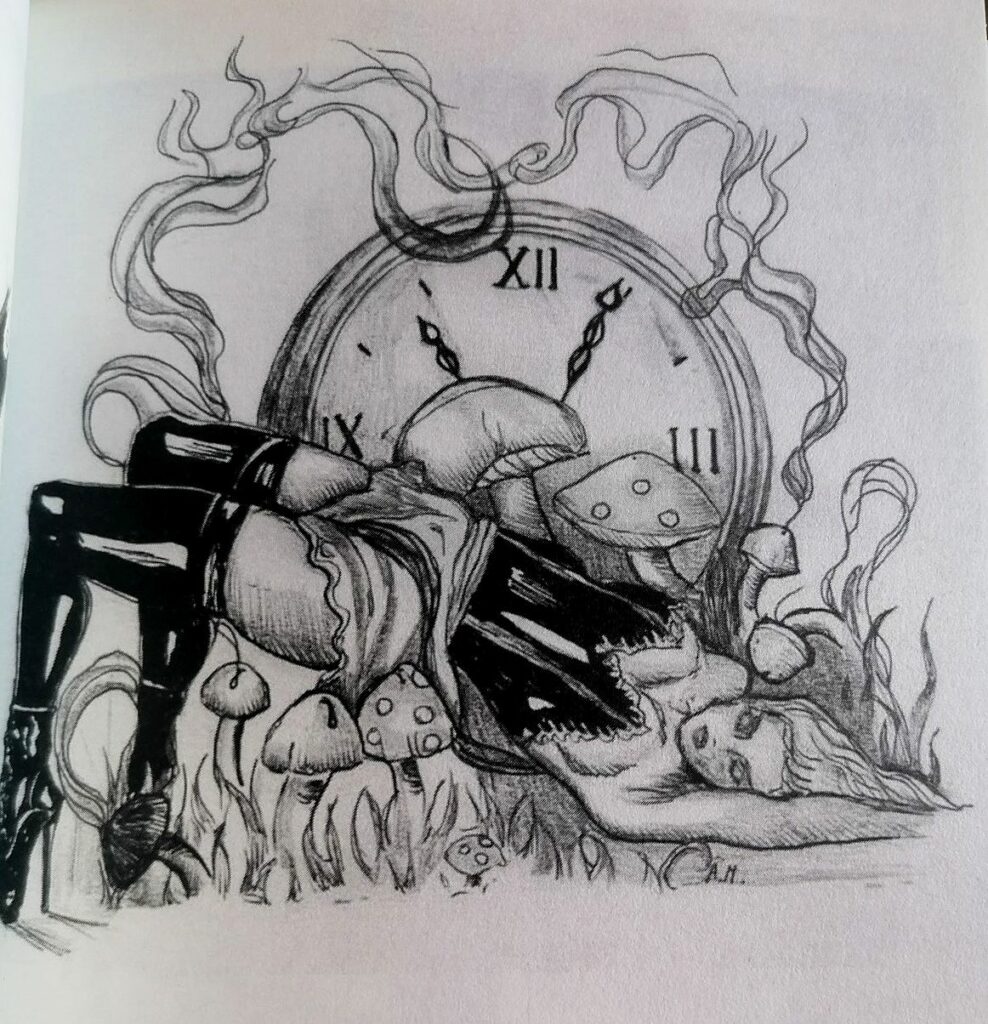 Dessin érotique de Cryptic Flowers pour Eros Mécanique n°12 de Hector Domiane