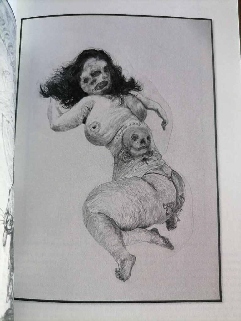 Dessin érotique de Herman David pour Eros Mécanique n°12 de Hector Domiane