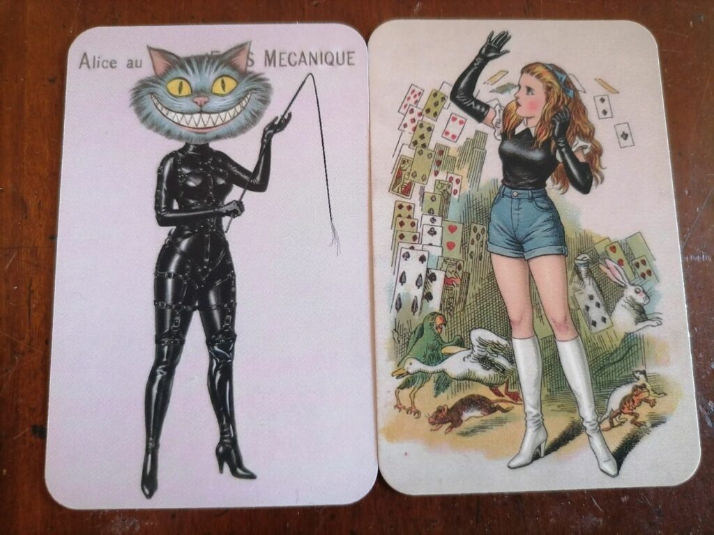 Dessin de Hector Domiane fournis avec sa revue Eros Mecanique consacrée à Alice aux pays des Merveilles