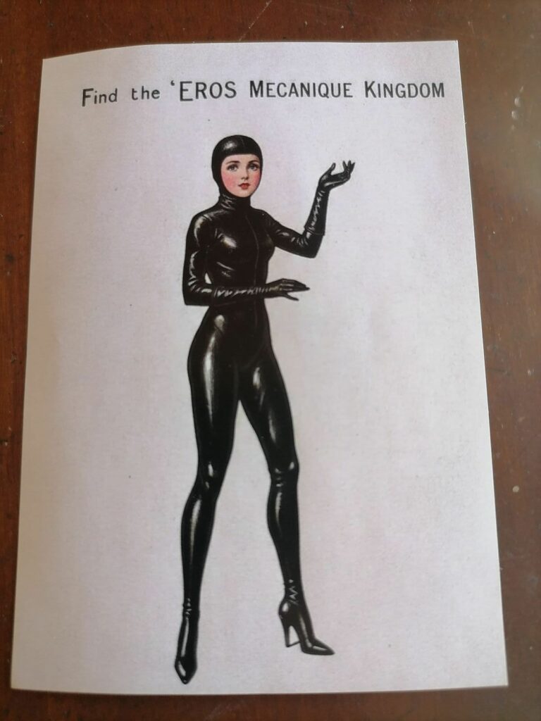 Dessin de Hector Domiane fournis avec sa revue Eros Mecanique consacrée à Alice aux pays des Merveilles