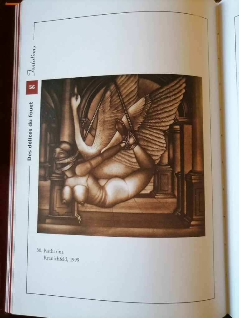 Illustration érotique de Katharina Kranichfeld dans le livre Le Sadomasochisme, par Hans-Jurgen Dopp aux éditions Parkston Press LTD, 2003