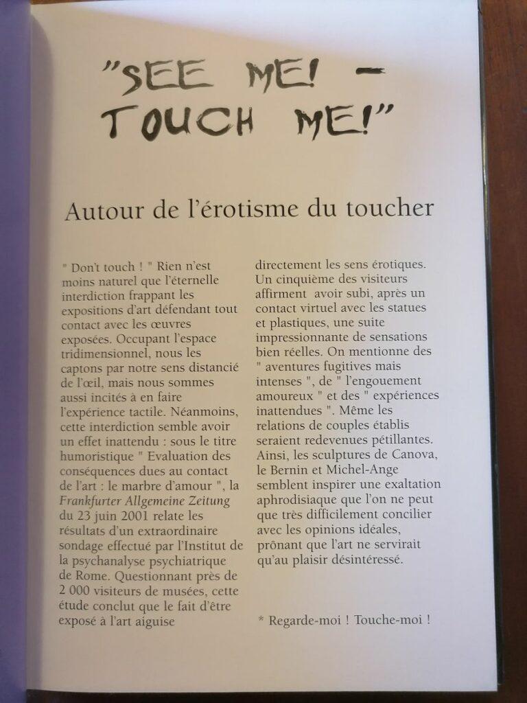 Extrait du livre Les Objets du plaisir, par Hans-Jurgen Dopp aux éditions Parkston Press LTD, 2001