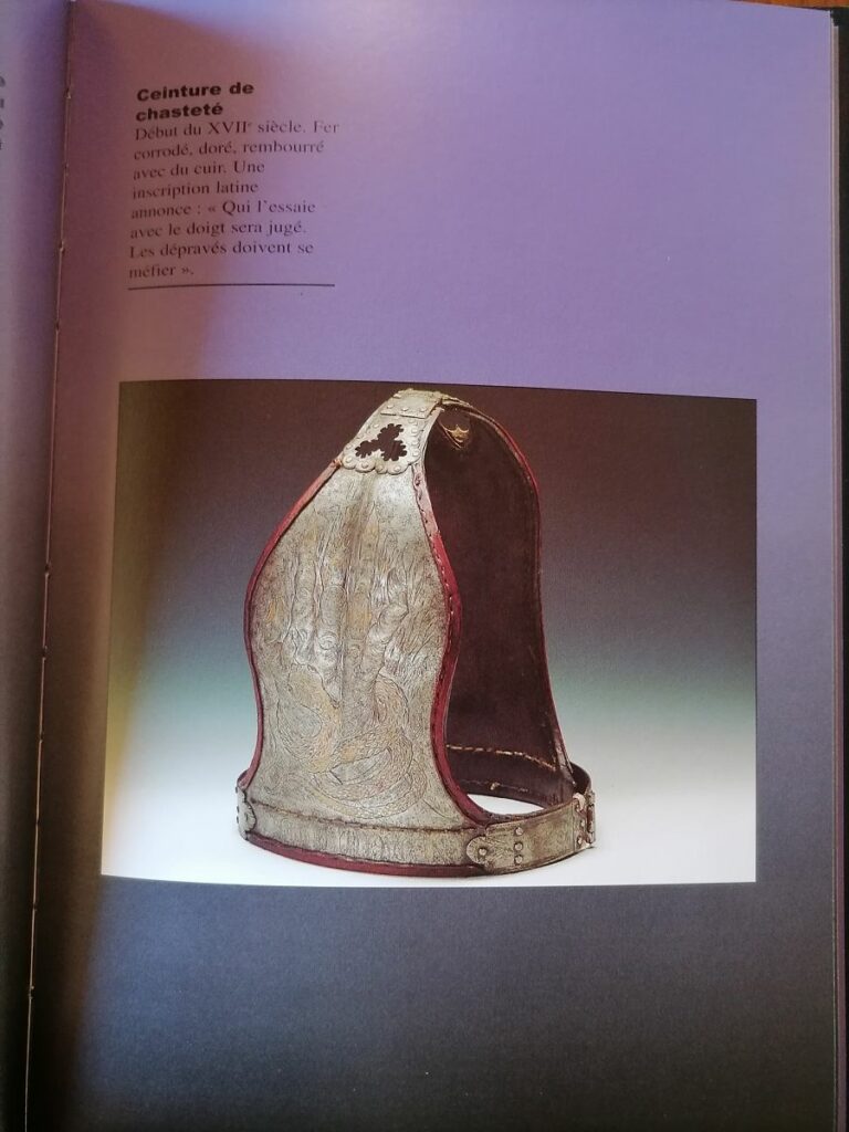 Ceinture de chasteté dans le livre Les Objets du plaisir, par Hans-Jurgen Dopp aux éditions Parkston Press LTD, 2001