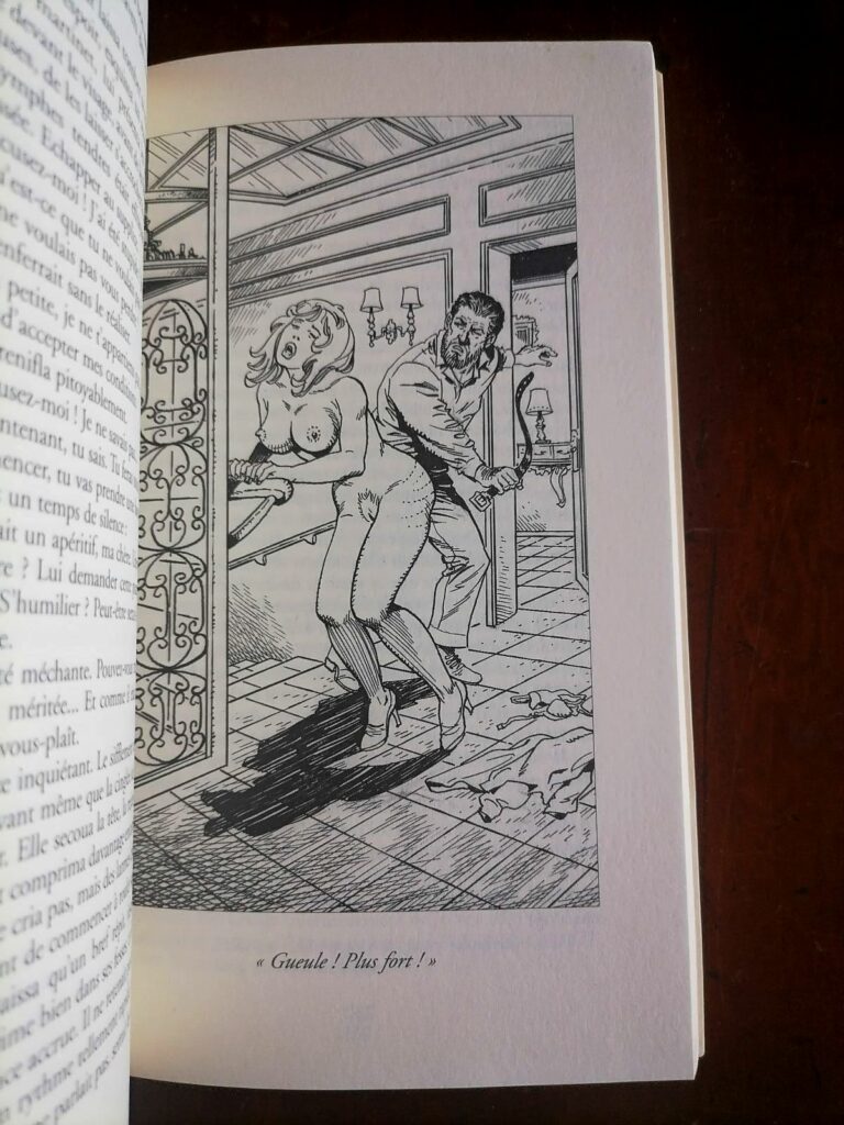 Dessin érotique de Chris pour le livre Une petite modèle lubrique, par Bernard Margeride, collection Les Aphrodisiaques, éditions Sabine Fournier