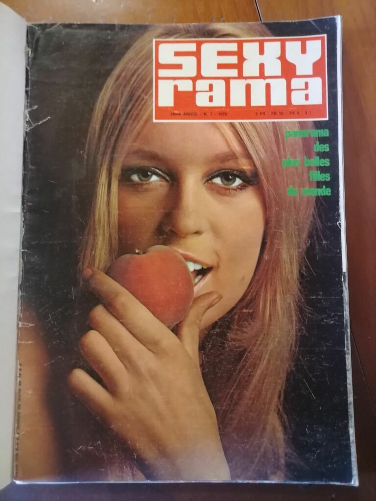 Couverture du magazine sexyrama n°7 année 1970, revue de photos de femmes nues