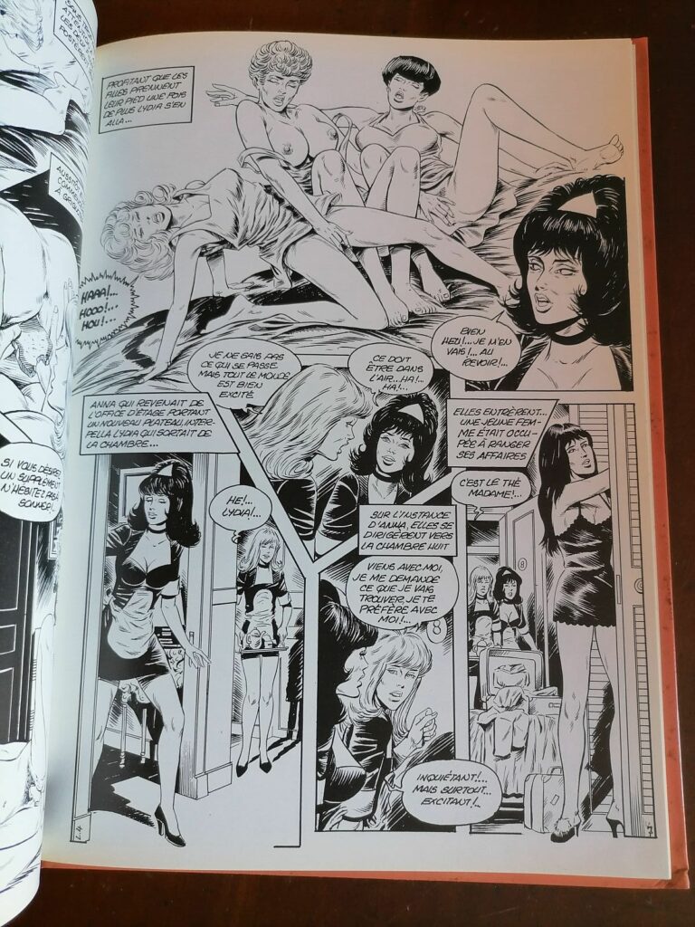 Planche de la BD érotique Lydia soubrette de luxe (4e épisode) édition originale (CAP)