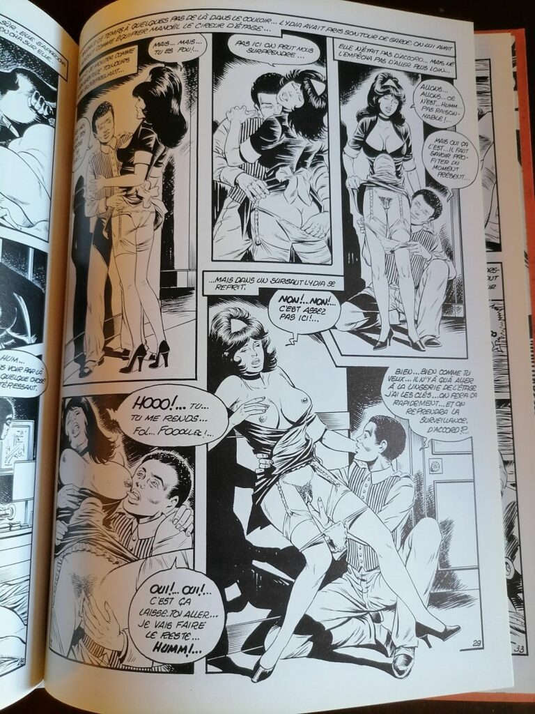 Planche de la BD érotique Lydia soubrette de luxe (4e épisode) édition originale (CAP)