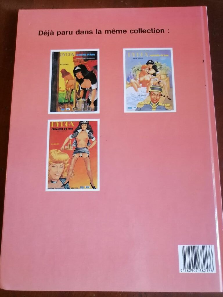 Quatrième de couverture de la BD érotique Lydia soubrette de luxe (4e épisode) édition originale (CAP)