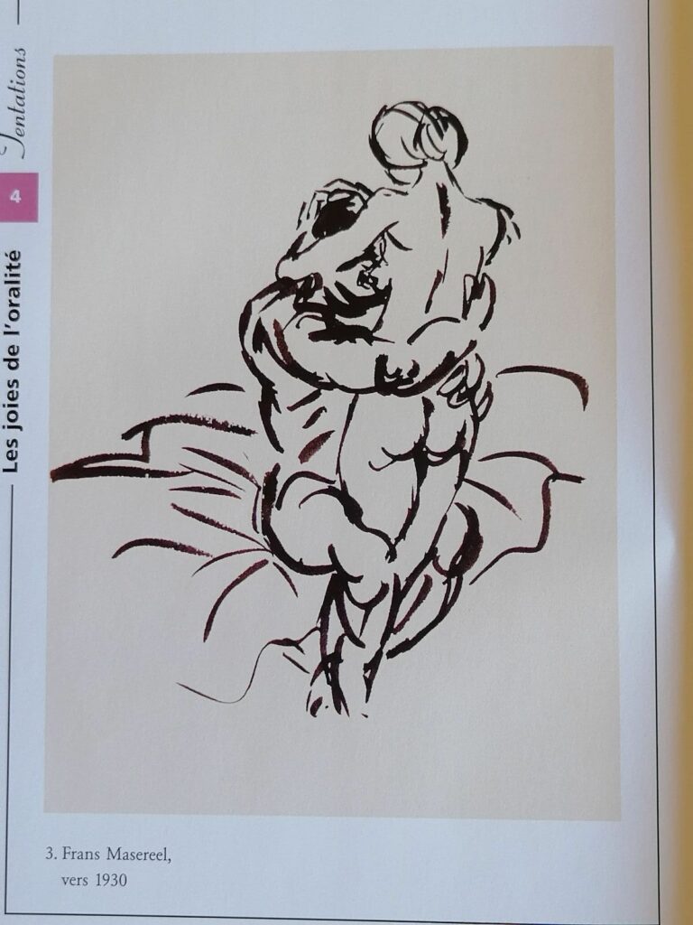 Dessin érotique de Frans Masereel dans le livre Le Baiser de Hans-Jurgen Dopp