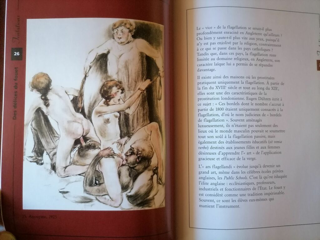 Dessin érotique BDSM anonyme dans le livre Le Sadomasochisme de Hans-Jurgen Dopp