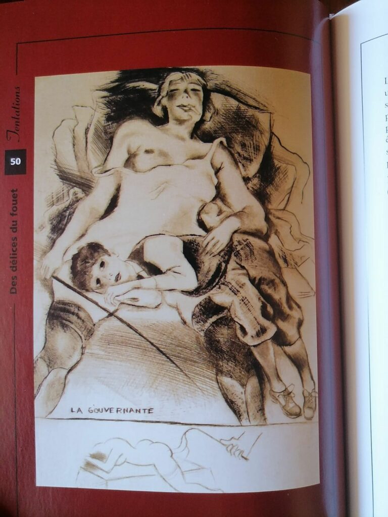 Dessin érotique de Michel Fingenstein dans le livre Le Sadomasochisme de Hans-Jurgen Dopp