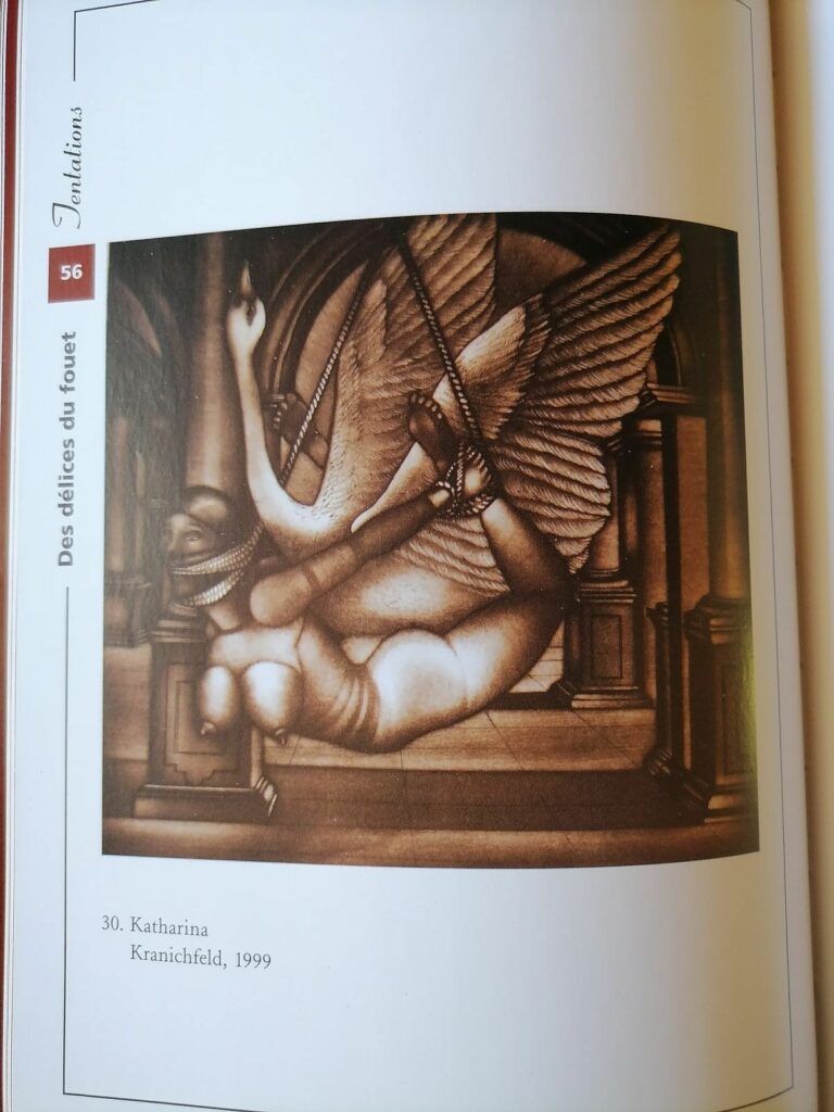 Dessin érotique BDSM par Katharina Kranichfeld dans le livre Le Sadomasochisme de Hans-Jurgen Dopp