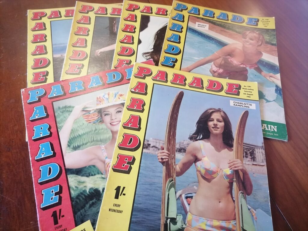 Lot de revues vintage Parade, revue britanniques sexy style pin up