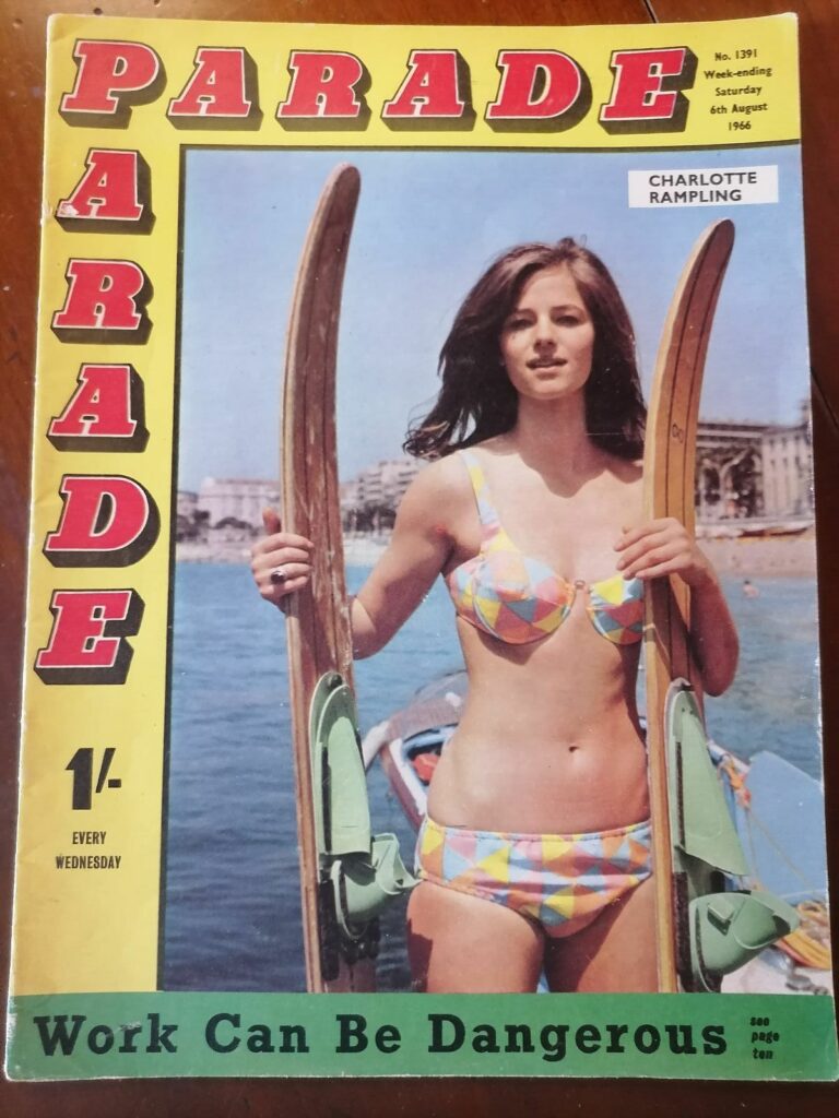 Couverture du magazine US Parade n°1391 avec Charlotte Rampling d'août 1966
