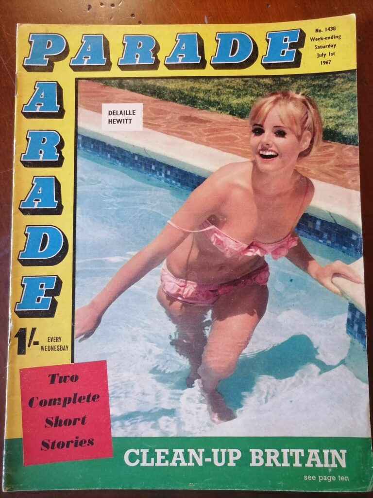 Couverture du magazine US Parade n°1438 avec Delaille Hewitt de juillet 1967