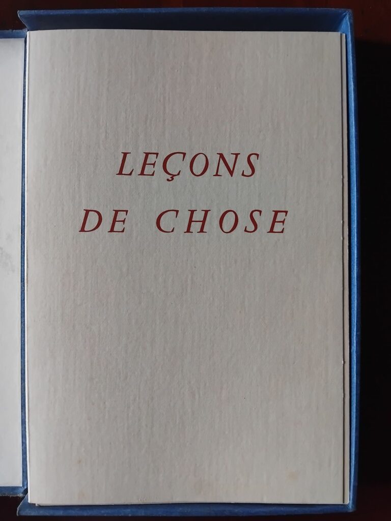 Coffret curiosa Leçons de chose d'Ylipe (Philippe Labarth)